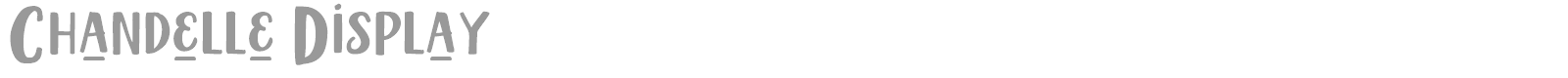 Chandelle Display font preview